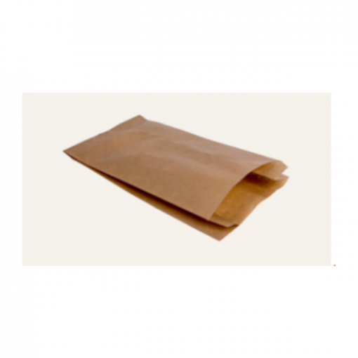 Bolsa papel 14x22cm de celulosa Kraft tendida