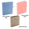 Caja artesanal lirio madera rosa, azul, arpillera todos