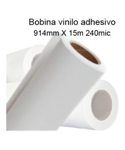 Bobina vinilo adhesivo 240mic Brillo (914mm X 15m)